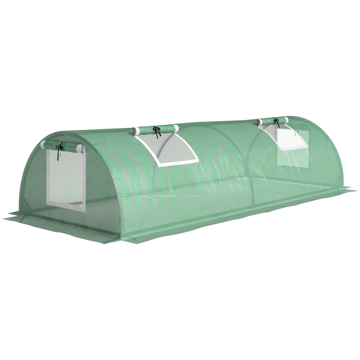 Invernadero Pequeño Outsunny Pe, Acero Verde 200x80x45 Cm_1