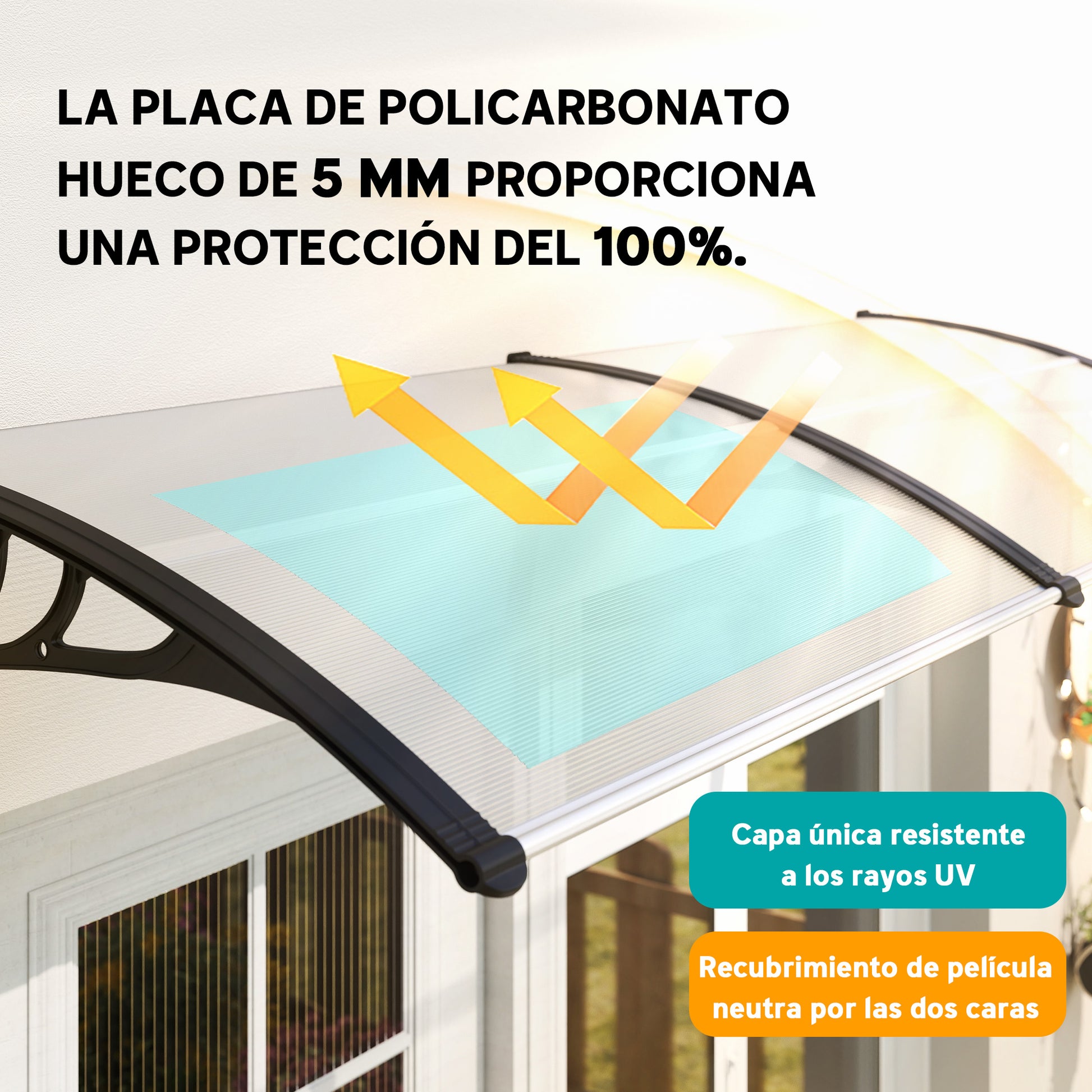 Outsunny Marquesinas Exterior Para Puertas Y Ventanas_3