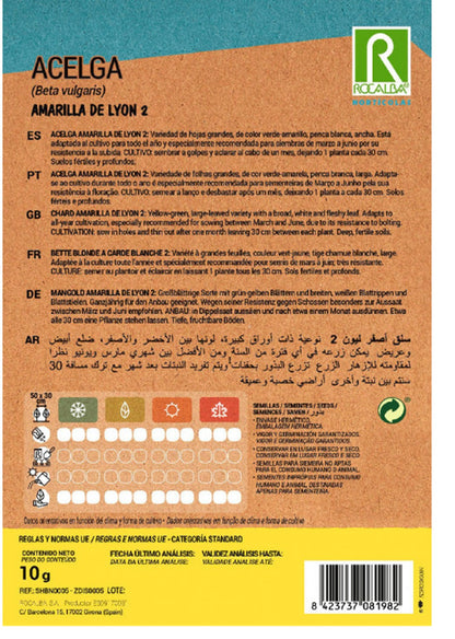 Semillas Acelga Amarilla De Lyon 10g_1