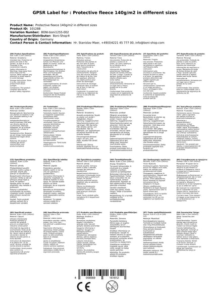 Vlies Proteccion Paja 140g/m², Protector Pacas Heno, 9,8m X 25m (245m²)_1