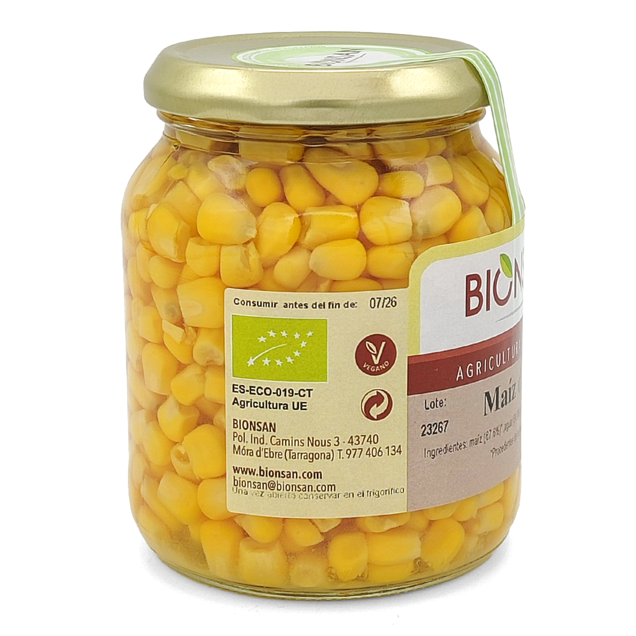 Maíz Dulce Eco Bionsan  320gr_2