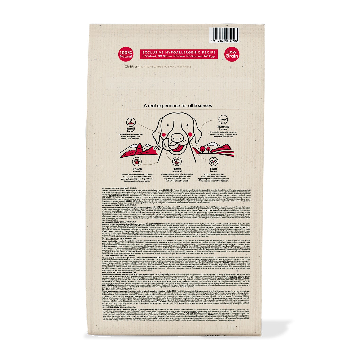 Dibaq Sense Low Grain Adulto Mini Salmón Y Atún 2 Kg_1