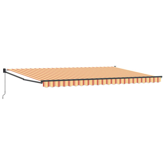 Toldo Retráctil Amarillo Y Naranja 500 X 300 X 165 Cm_0