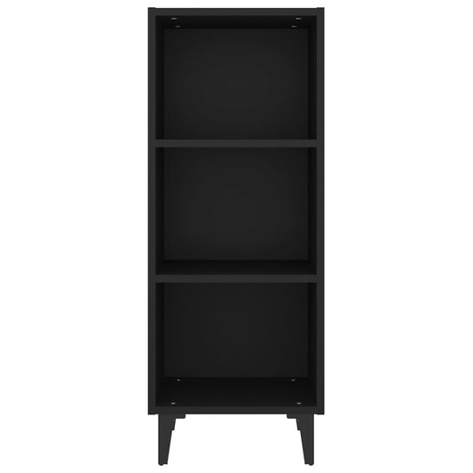 Aparador De Madera De Ingeniería Negro 34,5x32,5x90 Cm / Vetonek_0