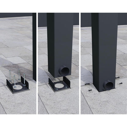 Pérgola adosada Stockholm 342x805 cm