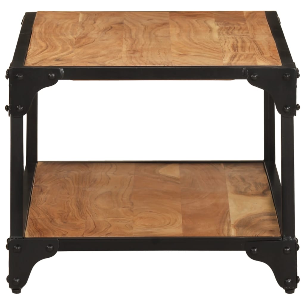 Mesa De Centro De Madera Maciza Acacia 90x45x35 Cm_1