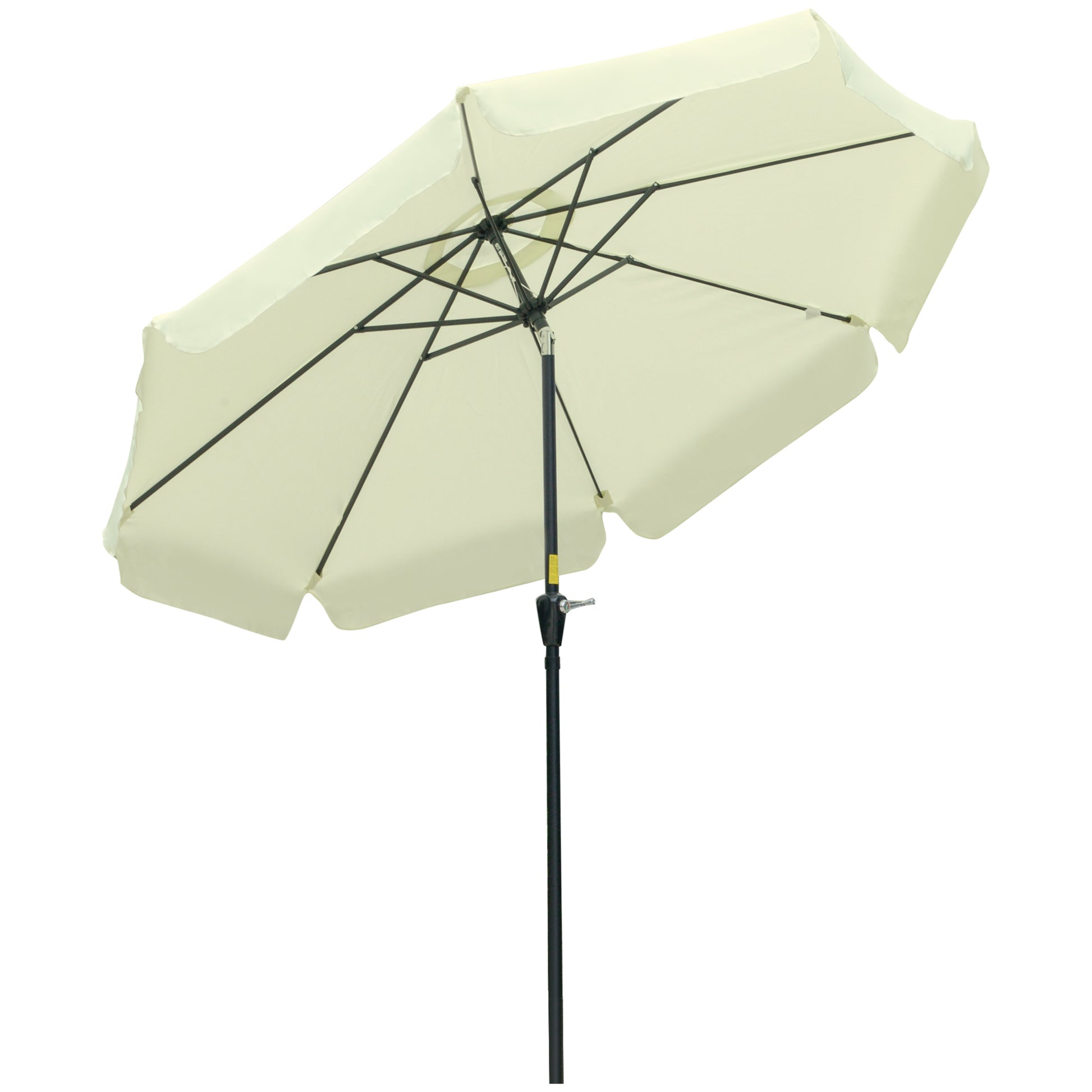 Outsunny Sombrilla De Jardín De Aluminio Ø266x248,5 Cm Con Ángulo Ajustable_0