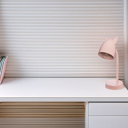 Wellhome Lámpara Infantil Orejas De Metal Rosa 18x12,5x31cm