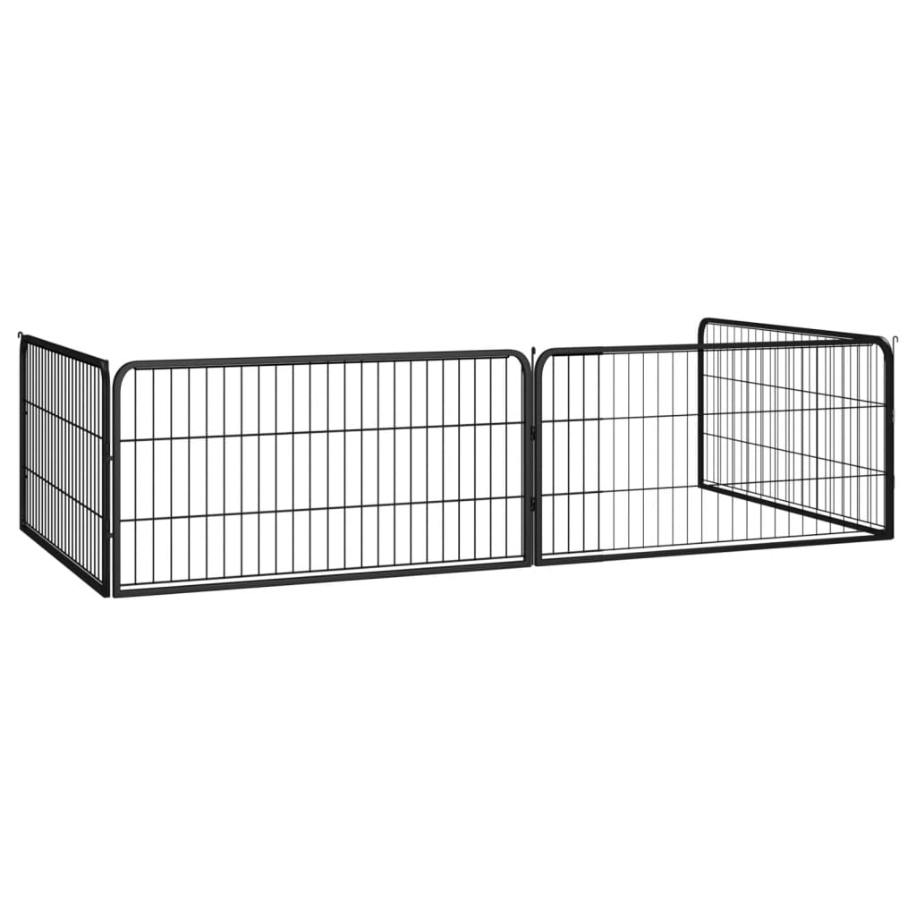 Corral Para Perros 4 Paneles Acero Con Recubrimiento En Polvo_2