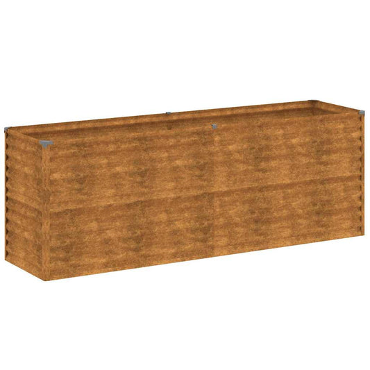 Jardinera Elevada 196x50x69 Cm Acero Corten_0