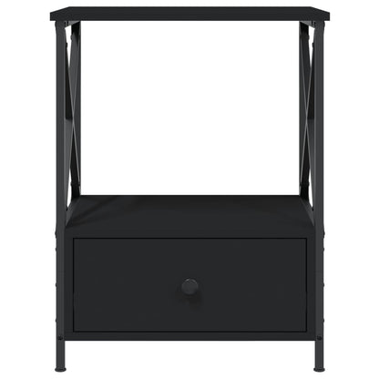 Mesitas De Noche 2 Uds Madera De Ingeniería Negro 50x41x65 Cm_4