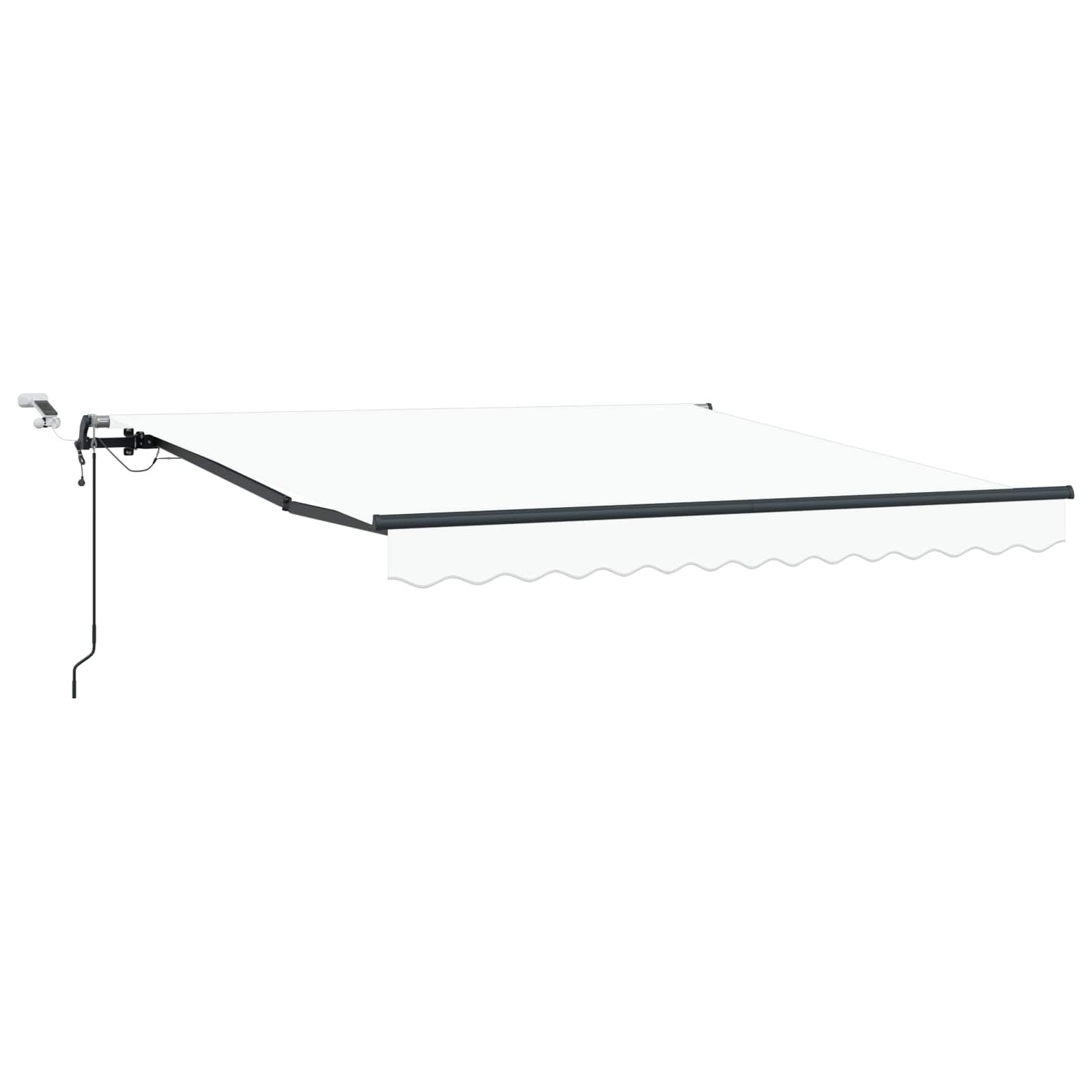 Toldo Retráctil Blanco 300 X 250 Cm Poliéster_0