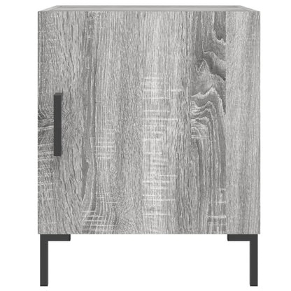 Mesita De Noche Madera De Ingeniería Gris Sonoma 40x40x50 Cm_2