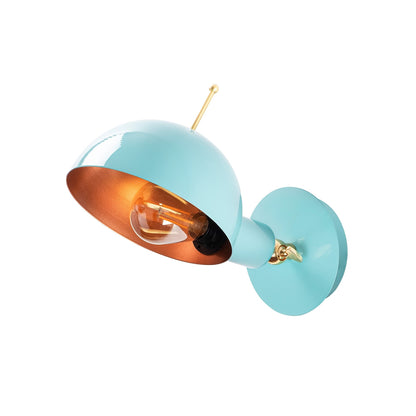 Aplique De Pared, Metal , Turquesa cobre, 6x12x27, Casquillo E 27 Max 40 W_2