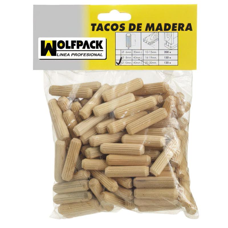 Espigas Madera 10x40 Mm. (bolsa De 50 Piezas)