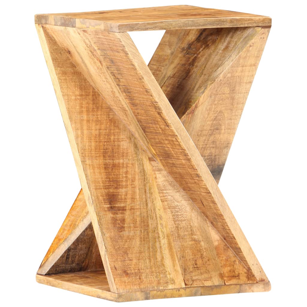 Mesa Auxiliar De Madera Maciza De Mango 35x35x55 Cm_4