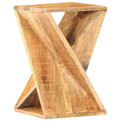 Mesa Auxiliar De Madera Maciza De Mango 35x35x55 Cm_4
