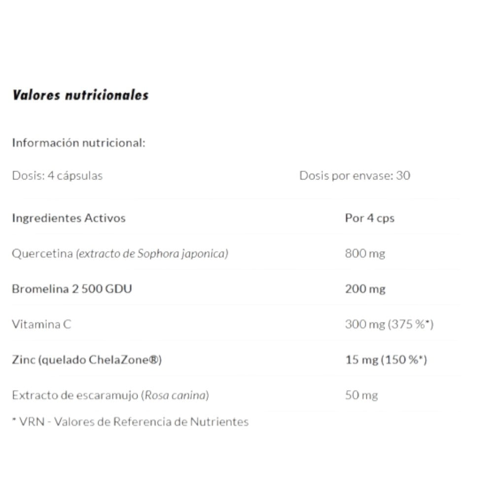 Quercetina Con Bromelina Plus - 120 Cápsulas - Antioxidantes - Amix Nutrition_1