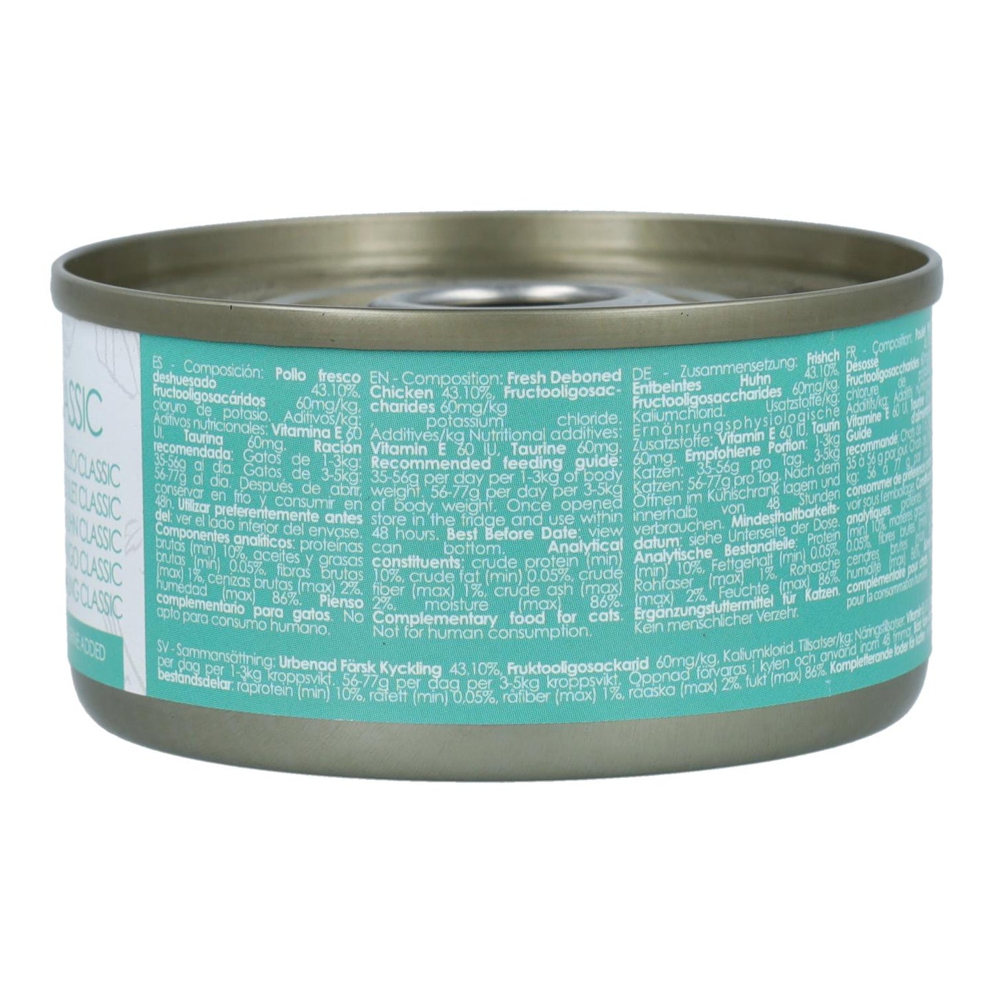 Kit Cat Lata Toppers - Pollo Classic 80 g Comida húmeda para gatos en gelatina