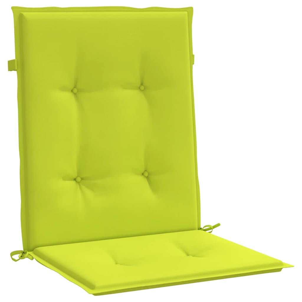 Vidaxl Cojín Silla Jardín Respaldo Bajo 6 Uds Tela Oxford Verde Claro_3