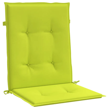Vidaxl Cojín Silla Jardín Respaldo Bajo 6 Uds Tela Oxford Verde Claro_3