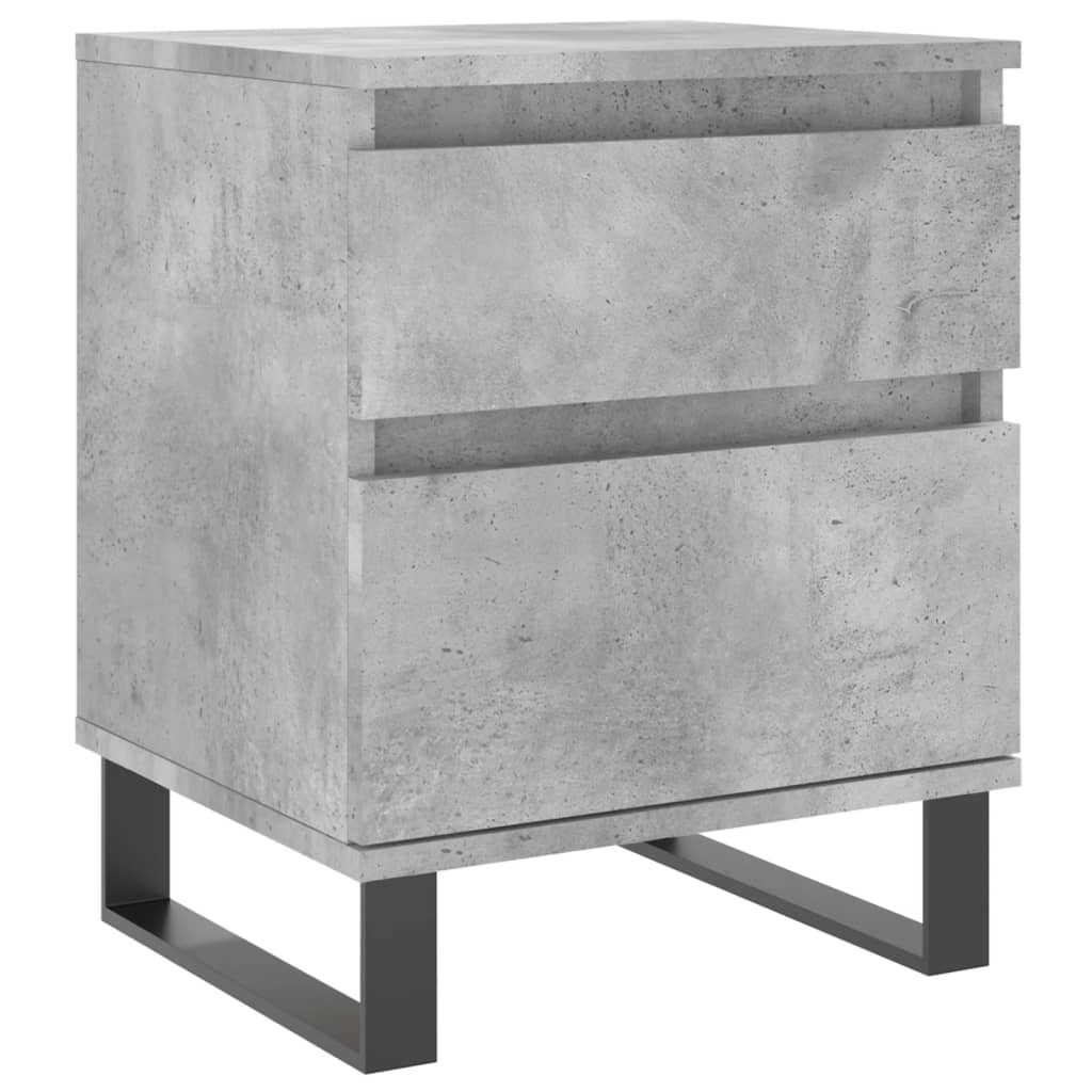 Mesitas Noche 2 Uds Madera Ingeniería Gris Hormigón 40x35x50 Cm_3