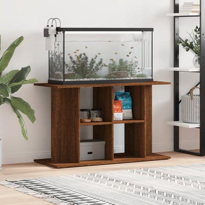 Vidaxl Soporte De Acuario Madera Ingeniería Roble Marrón 100x40x60 Cm_1