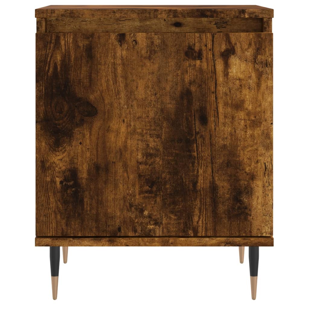 Mesita De Noche Madera De Ingeniería Roble Ahumado 40x30x50 Cm_3