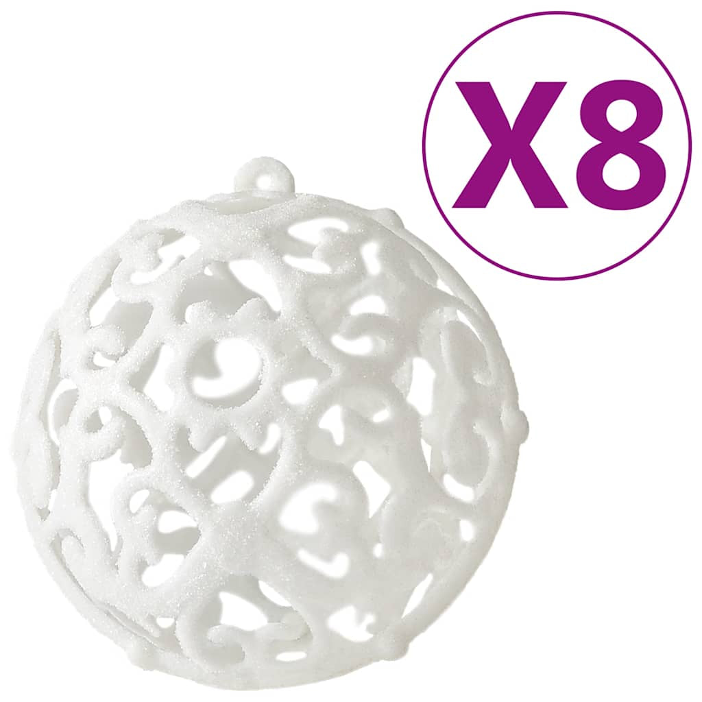 Vidaxl Juego De Bolas De Navidad 100 Piezas Blanco_3