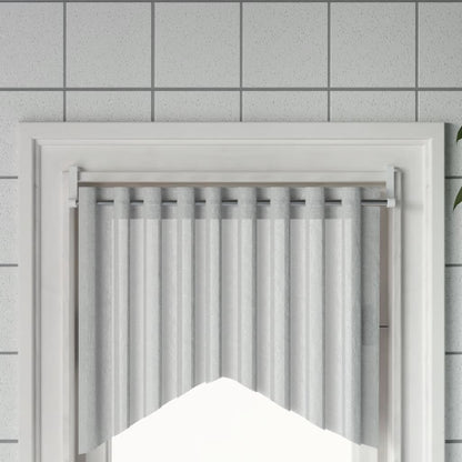 Vidaxl Rieles De Cortina 2 Uds Aluminio Blanco Y Plateado 60-105 Cm_1
