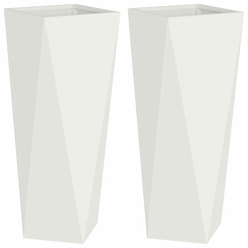 Jardinera 2 Pcs 30 X 30 X 75 Cm Acero_0