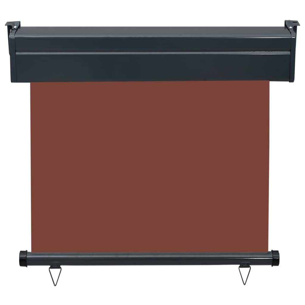 Toldo Lateral De Balcón Marrón 85x250 Cm_2
