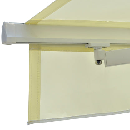Outsunny Toldo Manual Retráctil Con Manivela 250x200 Cm Aluminio Ajustable_4