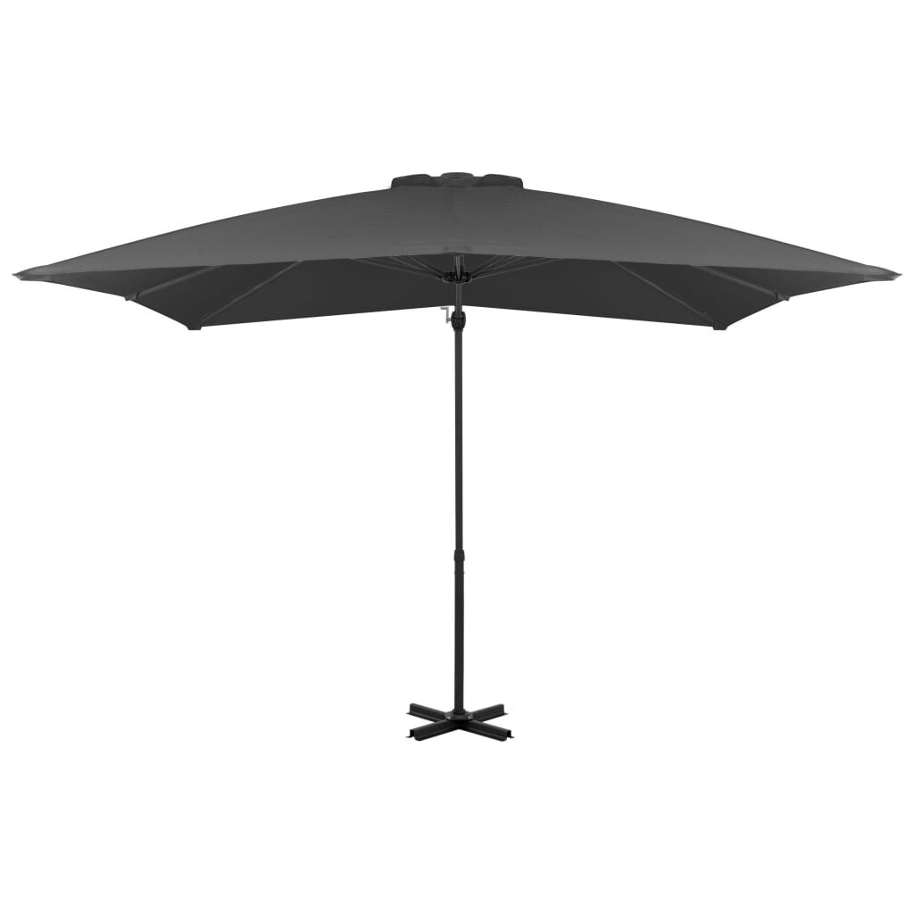 Vidaxl Sombrilla Jardín Voladiza Palo De Aluminio Antracita 250x250 Cm_1