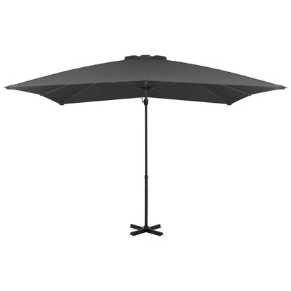 Vidaxl Sombrilla Jardín Voladiza Palo De Aluminio Antracita 250x250 Cm_1