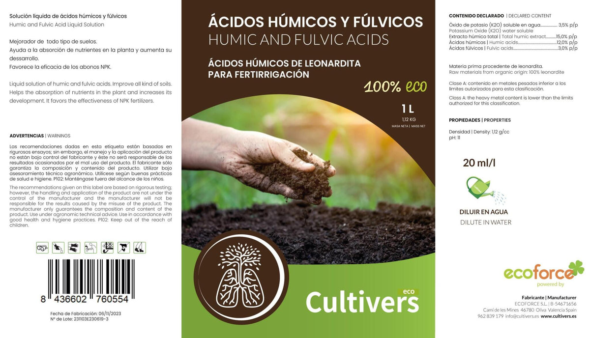 Ácidos Húmicos Líquido - 2x 1l_2