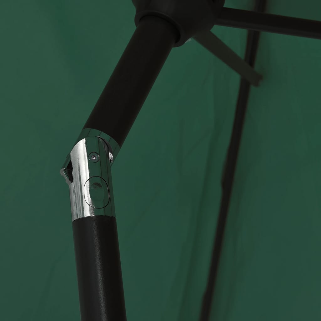 Sombrilla Con Palo De Acero Verde 3 M_4