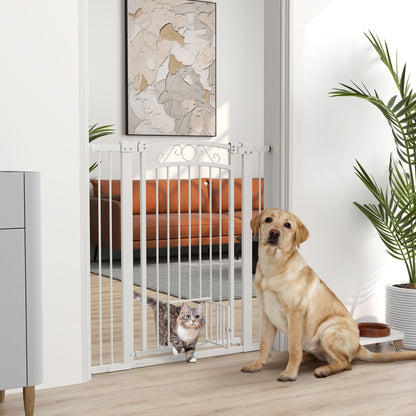 Pawhut Barrera Para Perros Con Cierre Automático_1