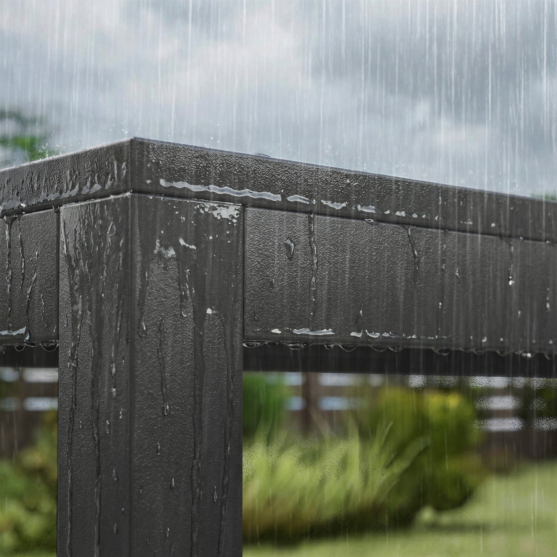 Outsunny Conjunto De Mesa Y Sillas Jardín De 7 Piezas Con Sillas Transpirables_3