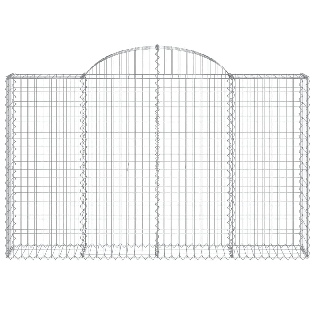 Cestas De Gaviones 3 Uds Forma De Arco Hierro 200x30x120/140 Cm_3