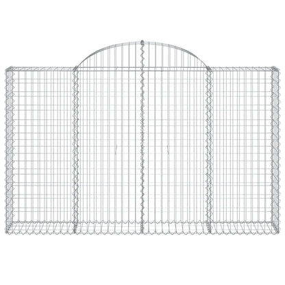Cestas De Gaviones 3 Uds Forma De Arco Hierro 200x30x120/140 Cm_3