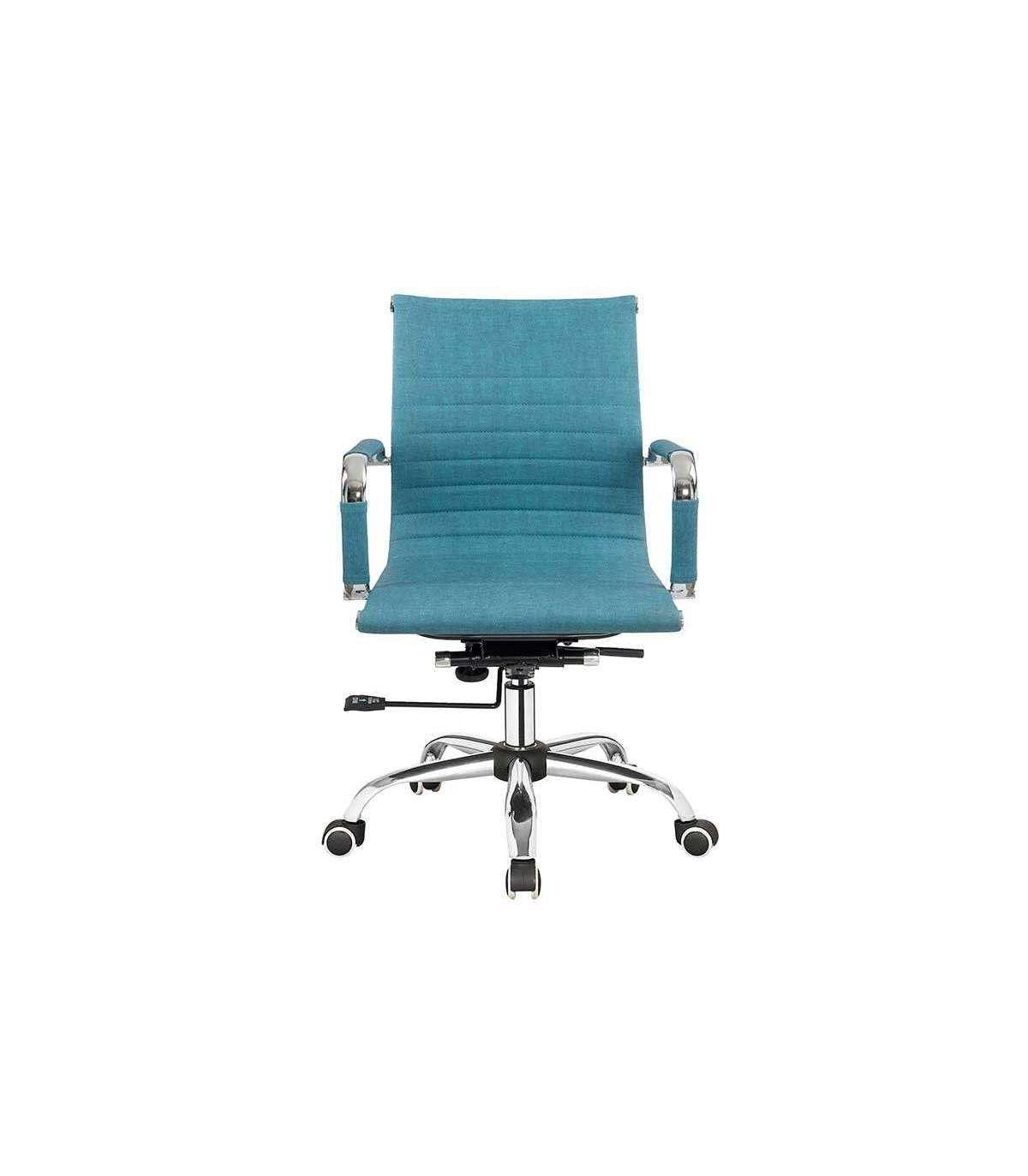 Silla Despacho Giratoria Elevable Acabado Turquesa, 90-97 Cm(alto)58 Cm(ancho)64 Cm(largo)_0