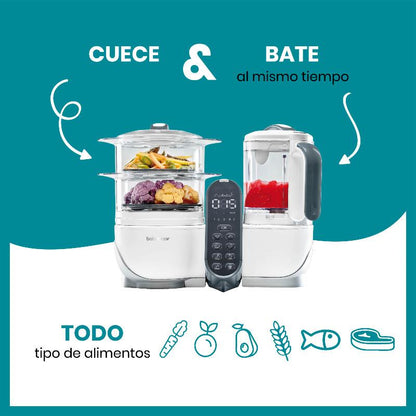 Robot multifunción Nutribaby (+) Blanco Babymoov Gris Industrial