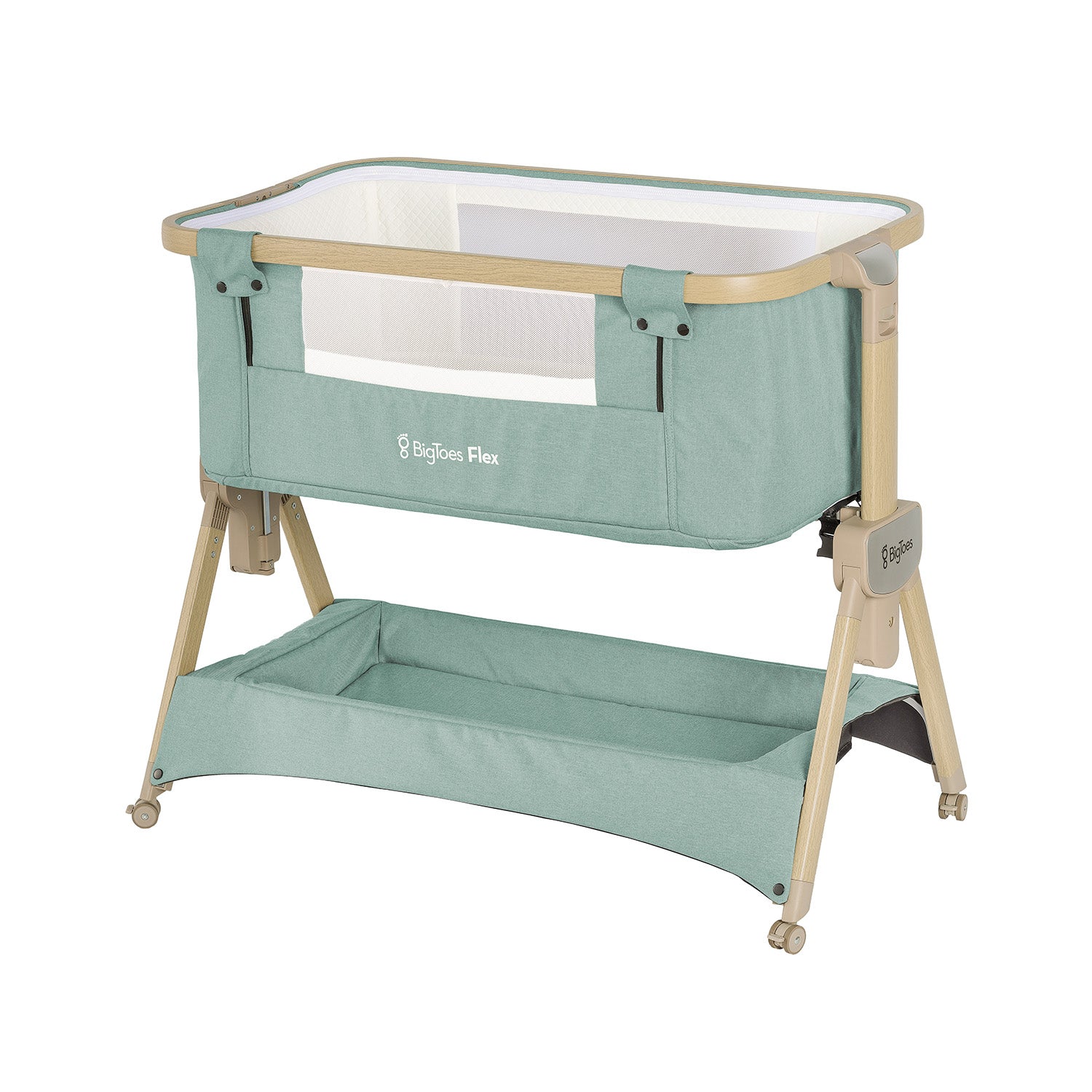 Minicuna De Colecho Plegable Bigtoes Flex Green Mineral_0