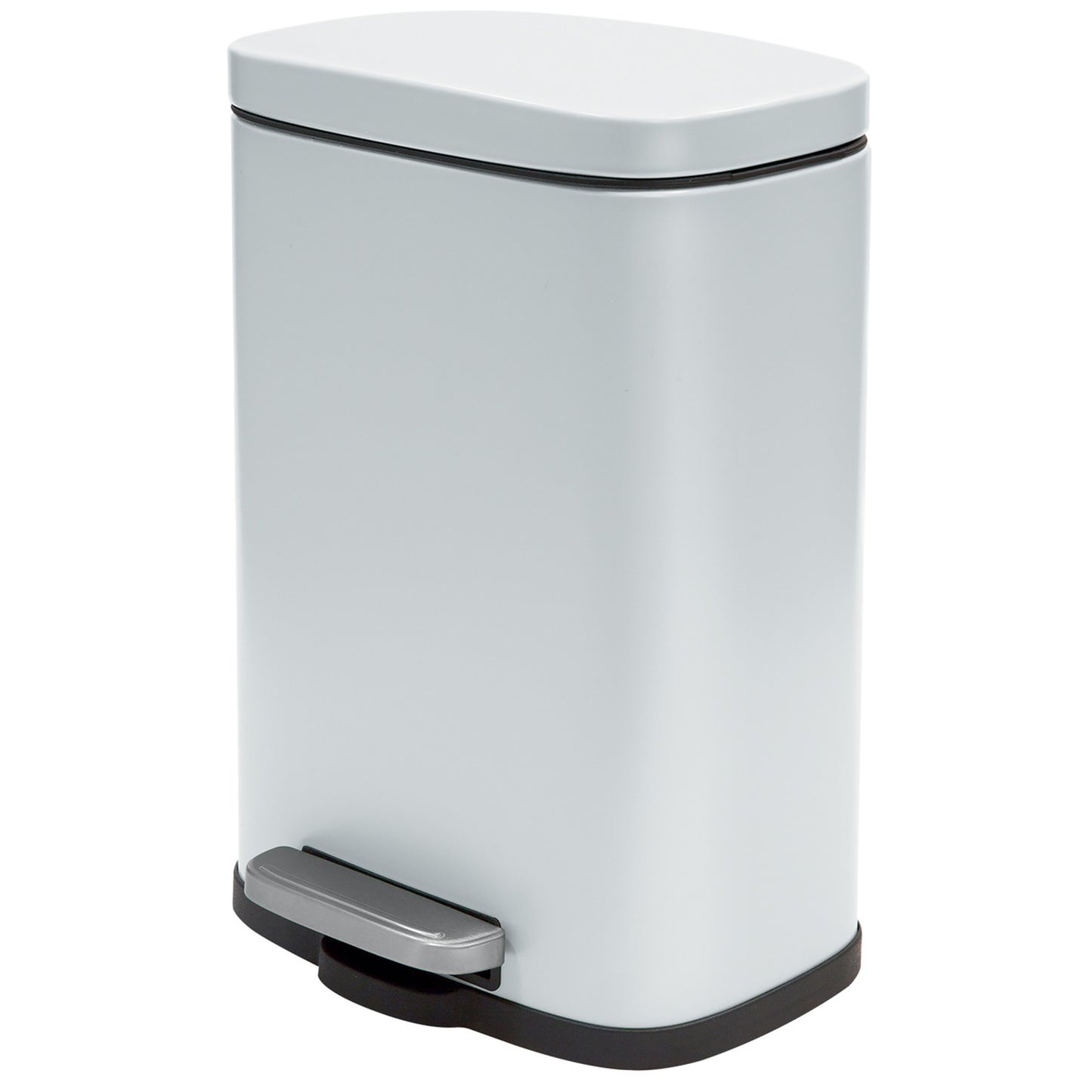 Spirella Colección Akira , Papelera Con Pedal 21,4x17,6x30 Cm (5 Litros), Acero, Blanco_0