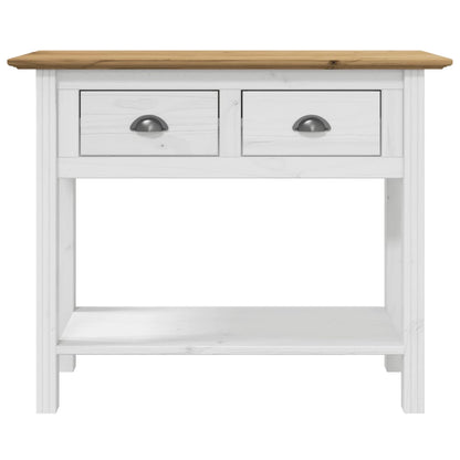 Mesa Consola Bodo Madera Maciza De Pino Marrón 91x35x74 Cm_1