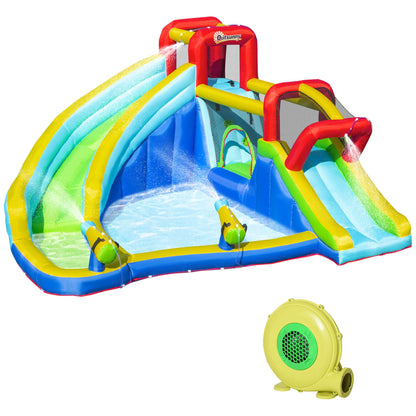 Outsunny Castillo Hinchable Para Niños +3 Años 385x365x200 Cm Multicolor_0