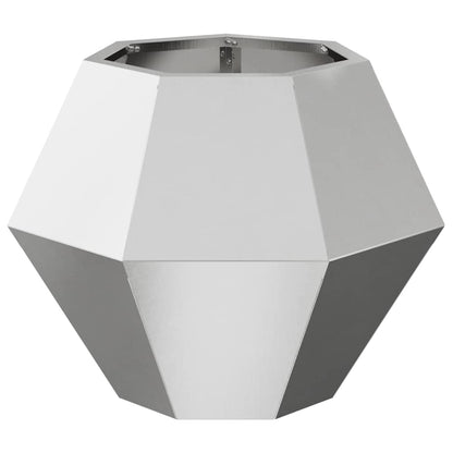 Jardinera 2 Pcs Plateado 50 X 50 X 40 Cm Acero Inoxidable_5