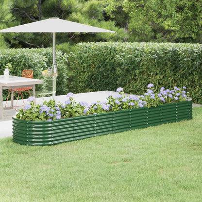 Jardinera Arriate Acero Galvanizado Verde 368x80x36 Cm_1