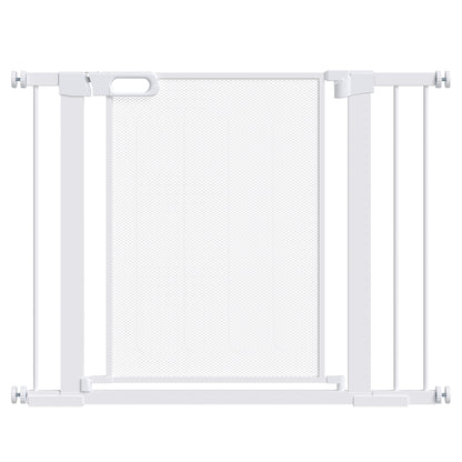 Pawhut Barrera De Seguridad Para Perros Extensible 75-103 Cm Con 2 Extensiones_0